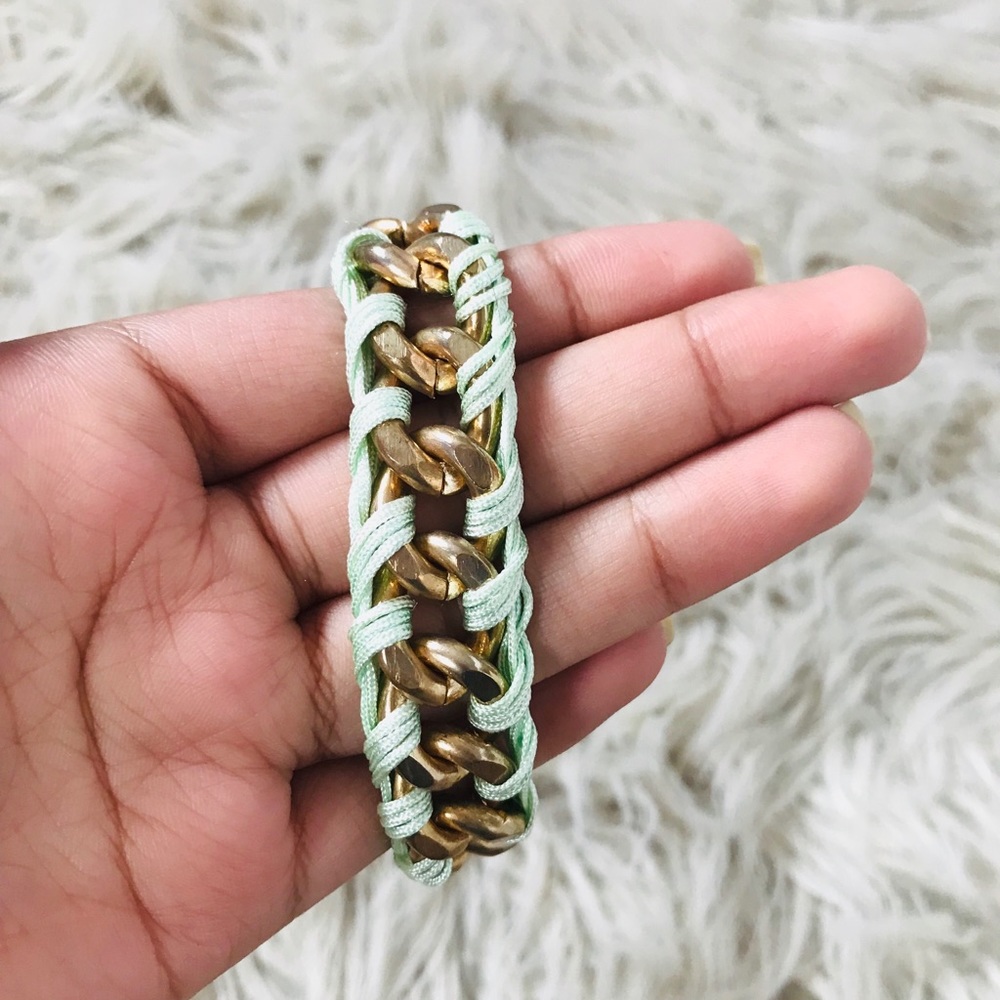Mint Gold Chain Link Bracelet